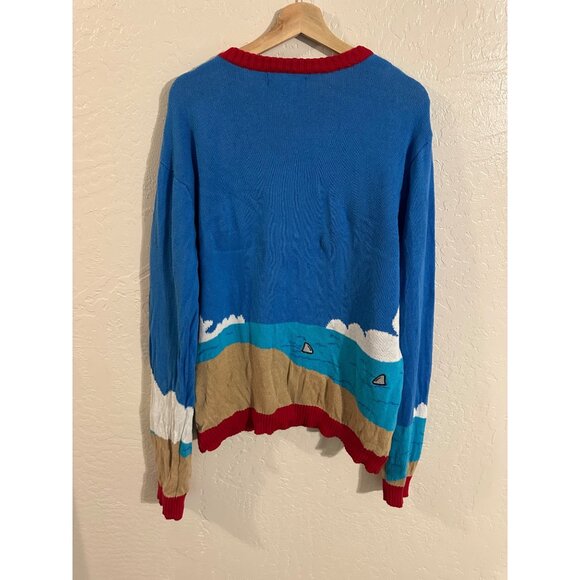 33 Degrees Santa Riding A Flamingo Ugly Christmas Sweater - Picture 10 of 11